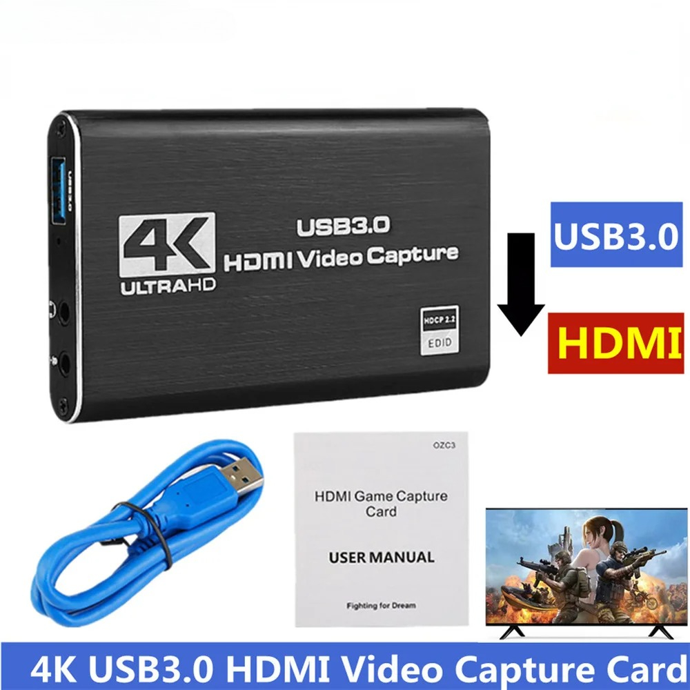 Capture Card Hdmi - 4K USB 3.0 Video Capture Card