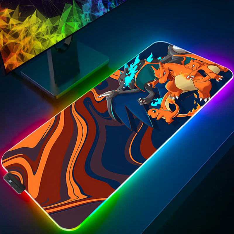 Rgb Keyboard Wrist Rest - LED Light Desk Mat XXL Computer