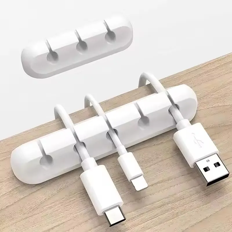 Desk Cable Organizer - Silicone USB Cable Organizer USB Charging