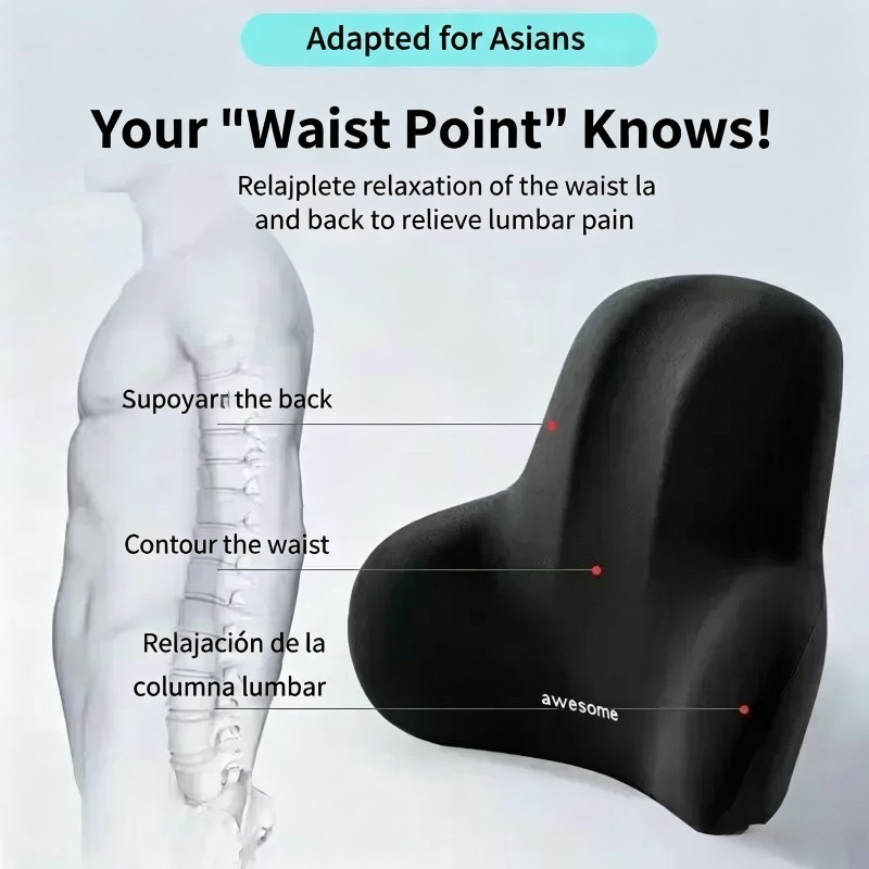 1 Pcs Memory Foam Lumbar Suppo - đánh giá và giá Gaming Chair Lumbar Pillow
