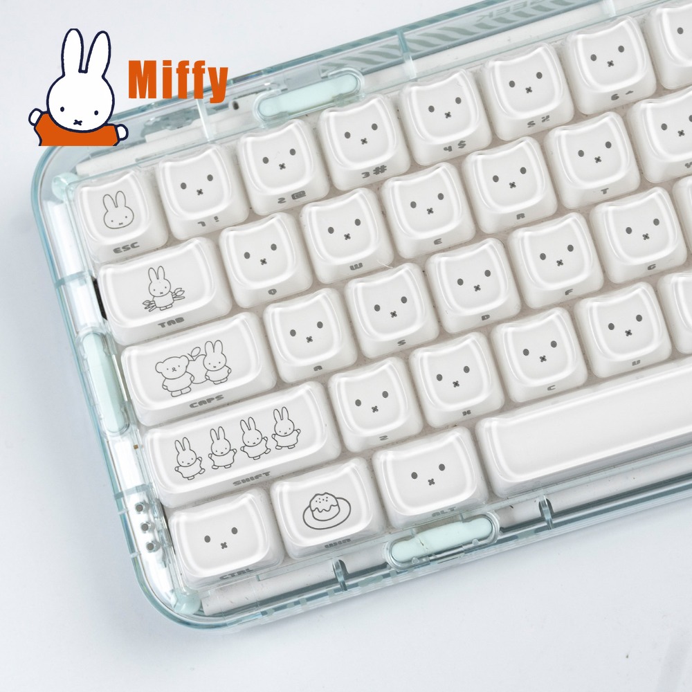 Kawaii Miffy Keycaps Cute Rabb - đánh giá và giá Pc Gaming Sultan