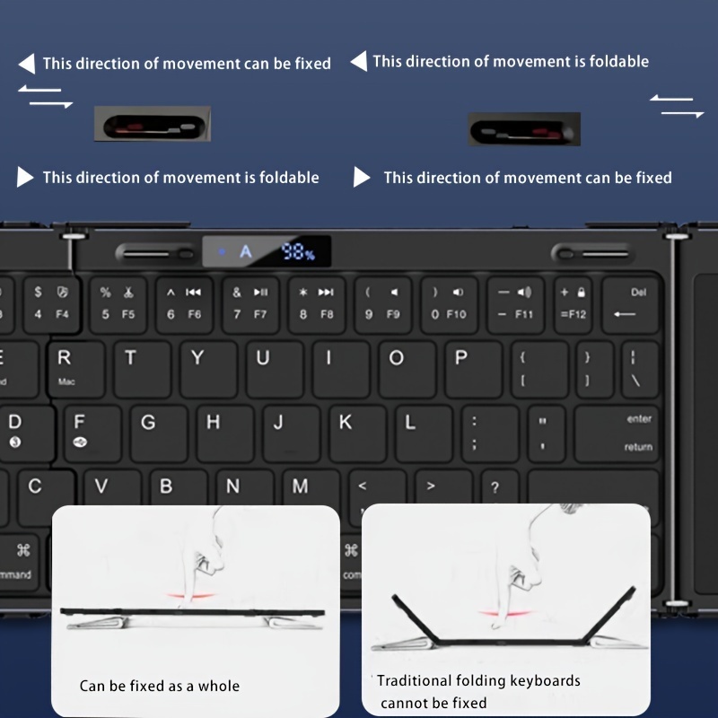 Wireless Folding Keyboard with - đánh giá và giá Rgb Keyboard Wrist Rest