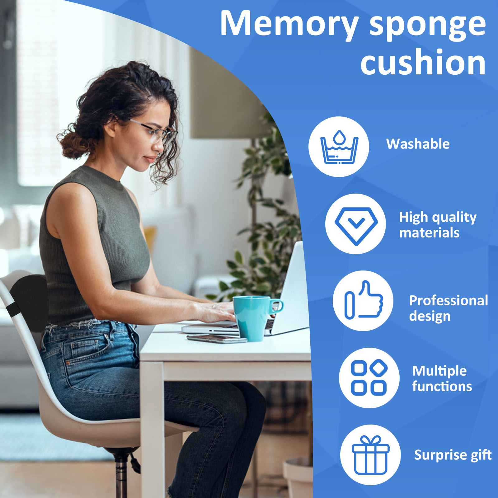 Memory Foam Lumbar Support Cus - đánh giá và giá Gaming Chair Lumbar Pillow