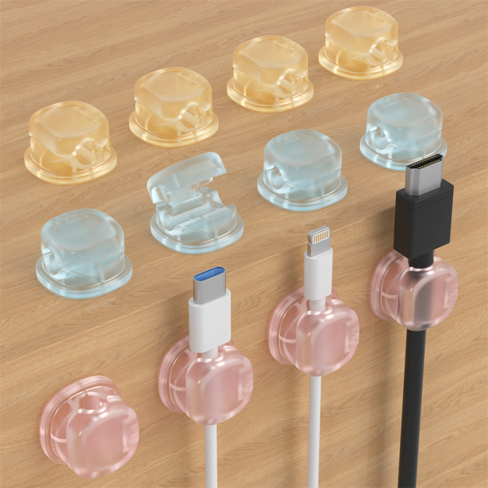 3 Transparent Color Magnetic C - đánh giá và giá Desk Cable Organizer