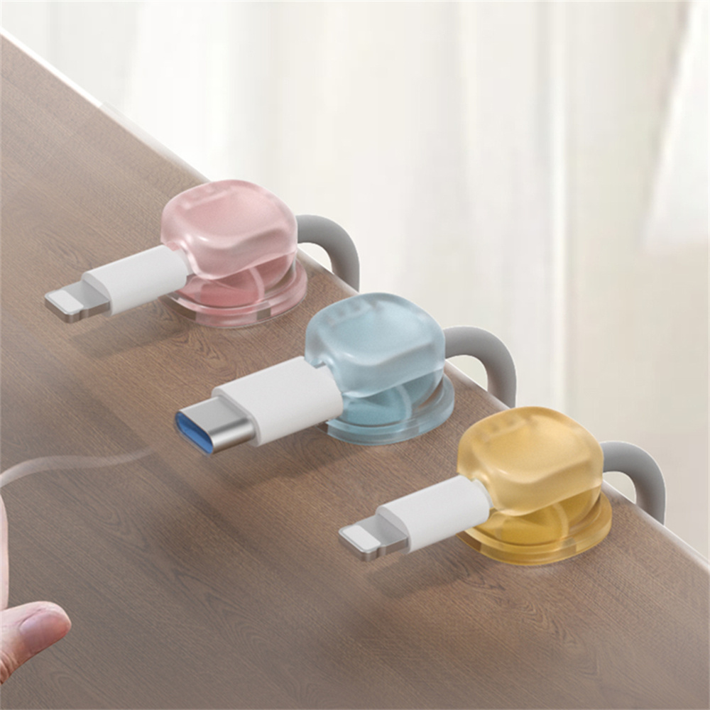 3 Transparent Color Magnetic C - đánh giá và giá Desk Cable Organizer