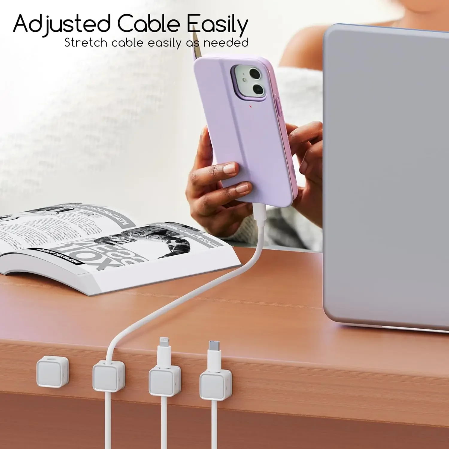 Mini Cable Organizer Holder Ma - đánh giá và giá Desk Cable Organizer