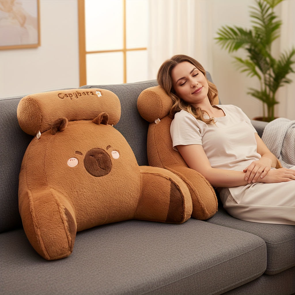 Capybara-Themed Plush Pillow C - đánh giá và giá Gaming Chair Lumbar Pillow
