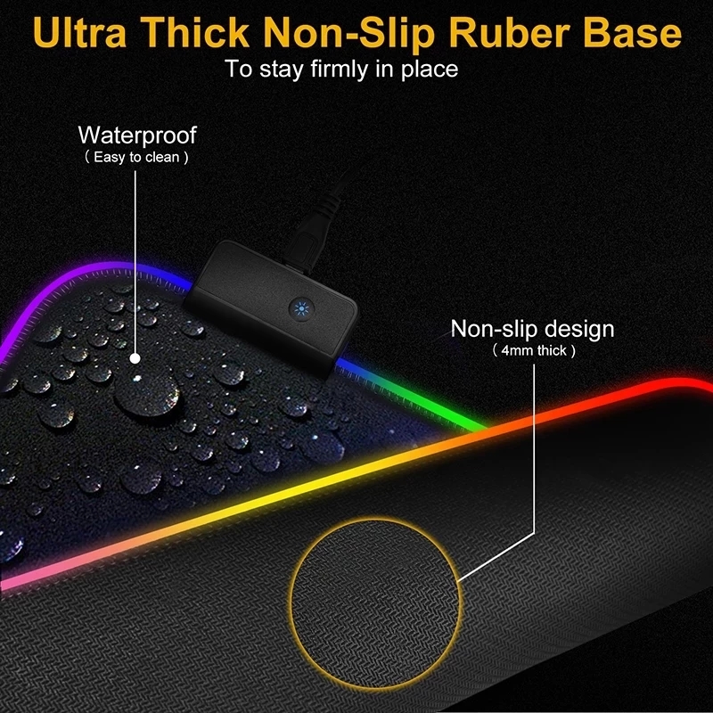 LED Light Mousepad RGB Keyboar - đánh giá và giá Rgb Keyboard Wrist Rest