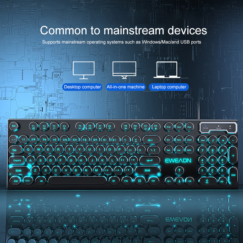 EWEADN Typewriter Gaming Keybo - đánh giá và giá Pc Gaming Keyboards
