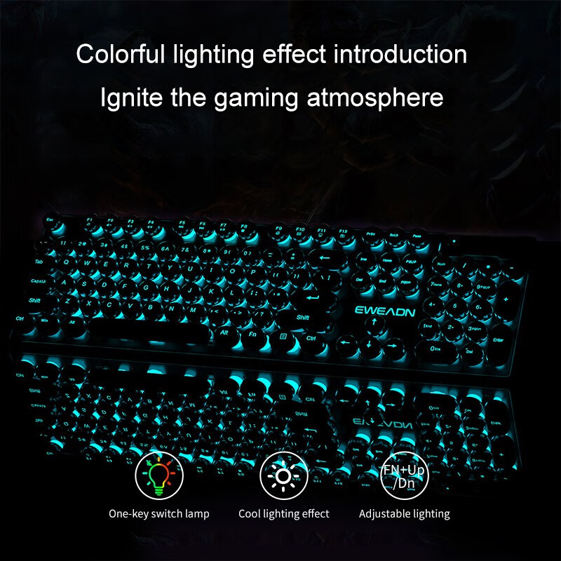 EWEADN Typewriter Gaming Keybo - đánh giá và giá Pc Gaming Keyboards