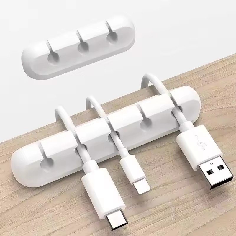 Silicone USB Cable Clip Winder - đánh giá và giá Desk Cable Organizer