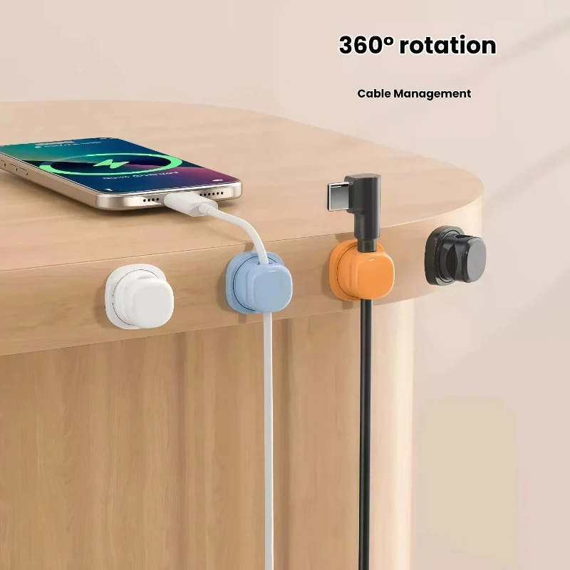 3 Pack Rotatable Desktop Cable - đánh giá và giá Desk Cable Organizer