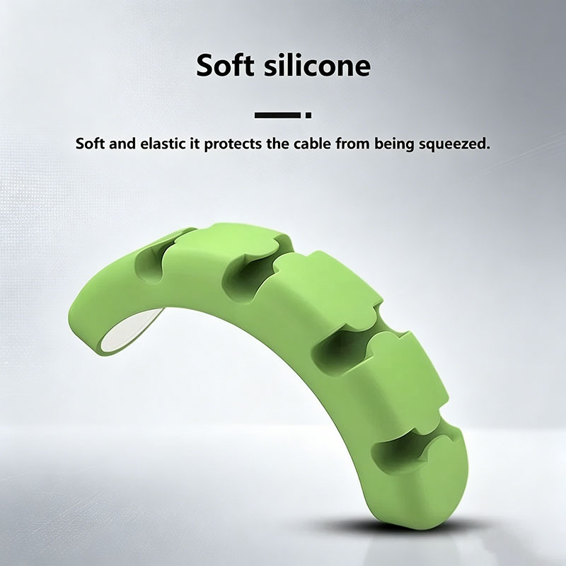 Silicone Cable Organizer Self  - đánh giá và giá Desk Cable Organizer
