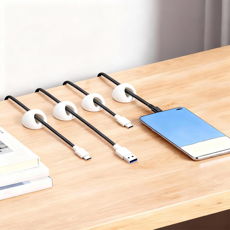 6/10/18-Piece Cable Organizer  - đánh giá và giá Desk Cable Organizer