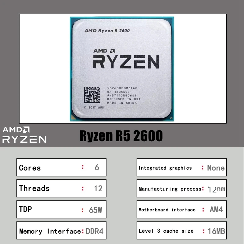 AMD Ryzen 5 2600 Gaming CPU 6  - đánh giá và giá Pc Gaming Build Up