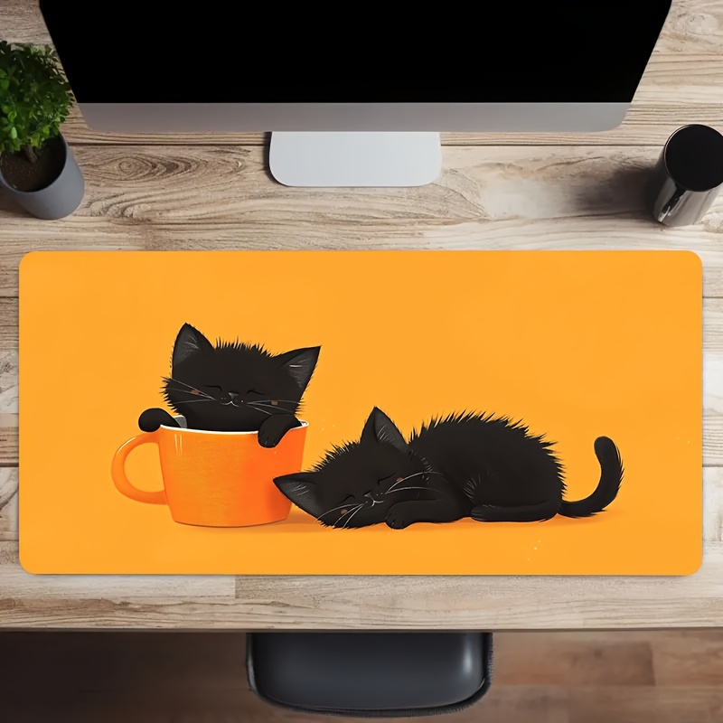 Two Sleepy Black Cat Gaming Mo - đánh giá và giá Pc Gaming Orange