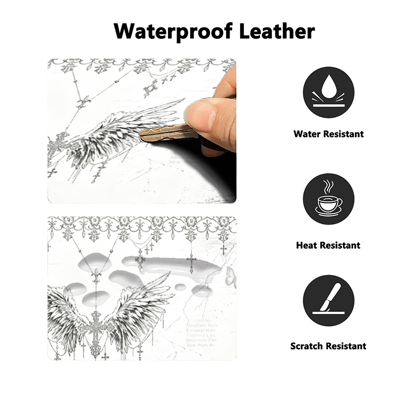 Leather Mousepad Black White A - đánh giá và giá Pc Gaming Keyboards