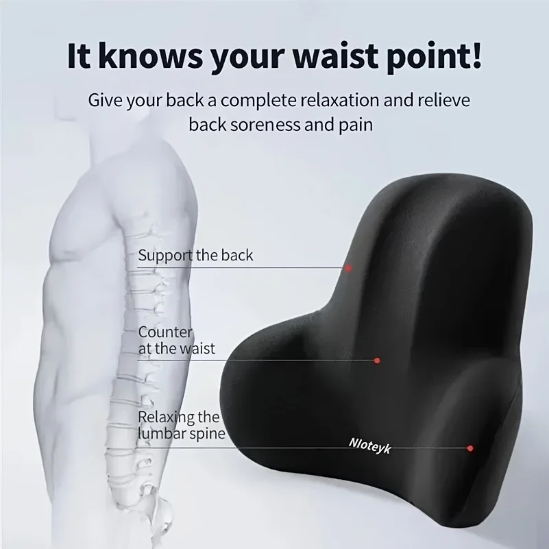 1pc Memory Foam Lumbar Back Cu - đánh giá và giá Gaming Chair Lumbar Pillow